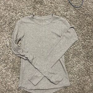 American Eagle Outfitters Taupe Long Sleeve Top
